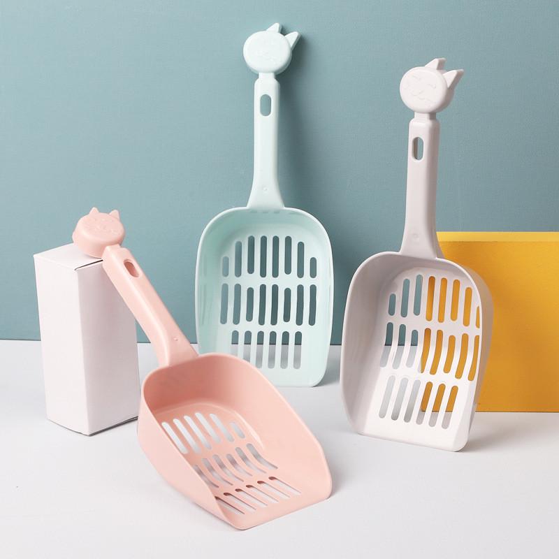 厂家批发猫砂铲大号宠物加厚款拾便铲宠物猫咪网格式猫砂铲长25cm