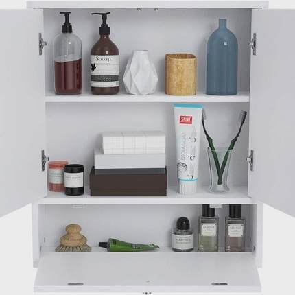 挂墙式浴室镜子led智能镜柜卫生间储物单独洗脸带梳妆镜镜收纳