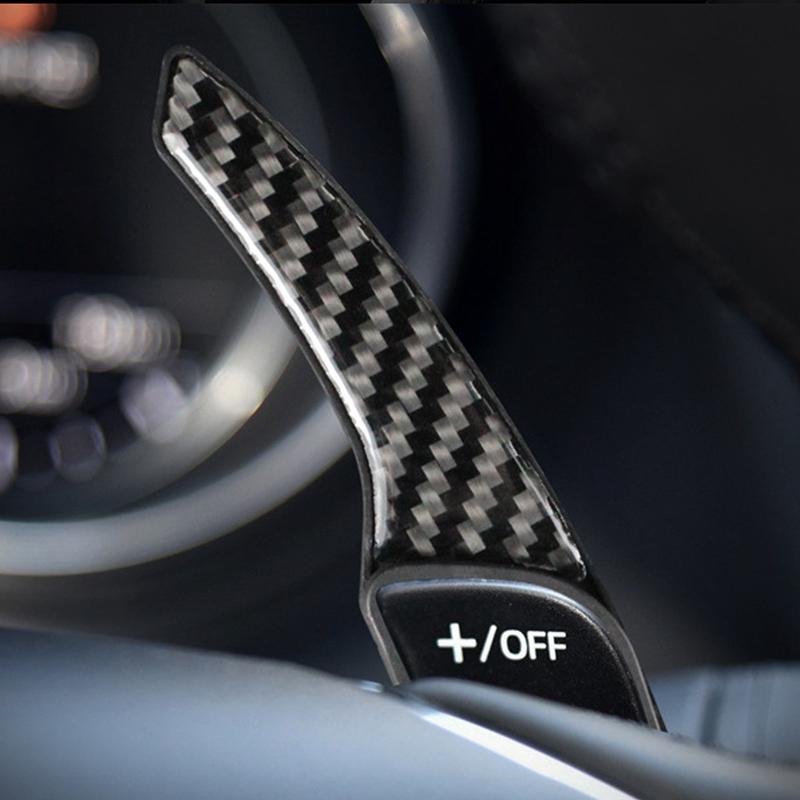 热销适用于方向盘3昂克塞拉cx-5/cx-4马自达换挡变速拨片碳纤维贴