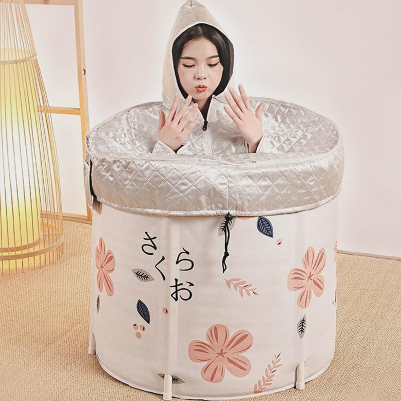 泡澡桶大人家用折叠浴缸婴儿童洗澡桶小孩浴盆成人全身汗蒸沐浴桶