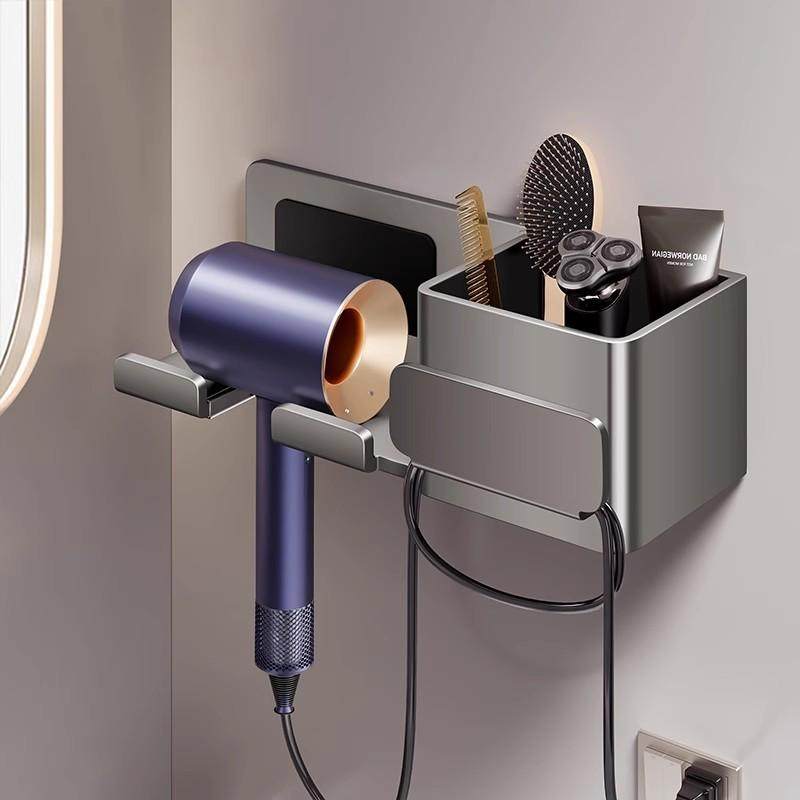吹风机置物架免打孔卫生间收纳绕线电吹风挂架吹风筒支架浴室架子,家庭/个人清洁工具,脸盆架,淘宝优惠券,粉丝福利购,淘宝优惠卷