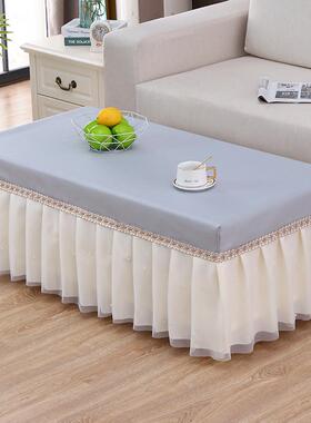 nn0i2024茶几桌布新款年蕾丝电视柜桌布台布套罩欧式布艺免洗茶几