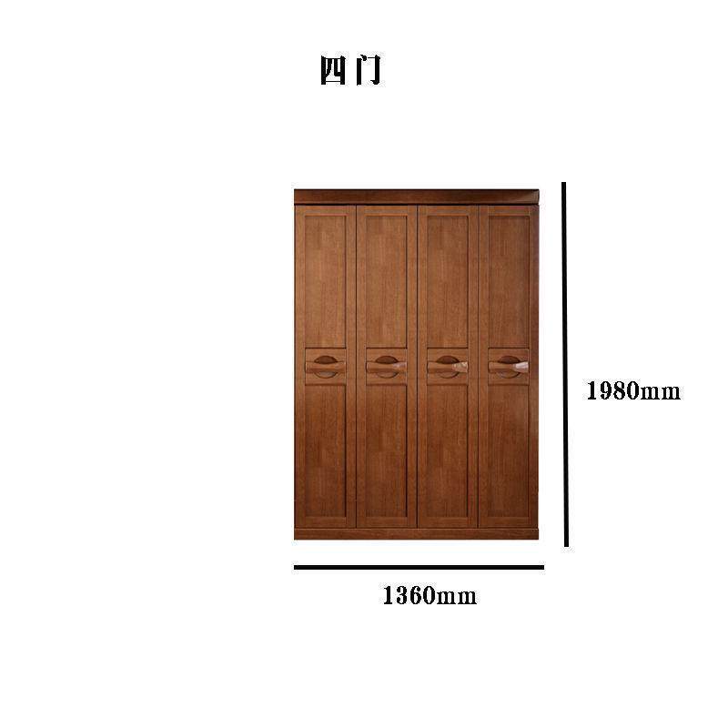 中式衣柜实木现代简约出租房衣橱多门卧室储物抽屉家用橡木衣柜,住宅家具,独立衣柜,淘宝优惠券,粉丝福利购,淘宝优惠卷