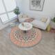 1vpr美式 轻奢复古摩洛哥圆形地毯ins客厅土耳其转椅垫卧室吊篮垫