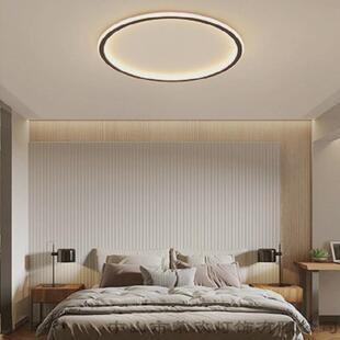 超薄灯具现代简约卧室灯北欧圆形方形客厅灯创意餐厅灯吸顶灯led