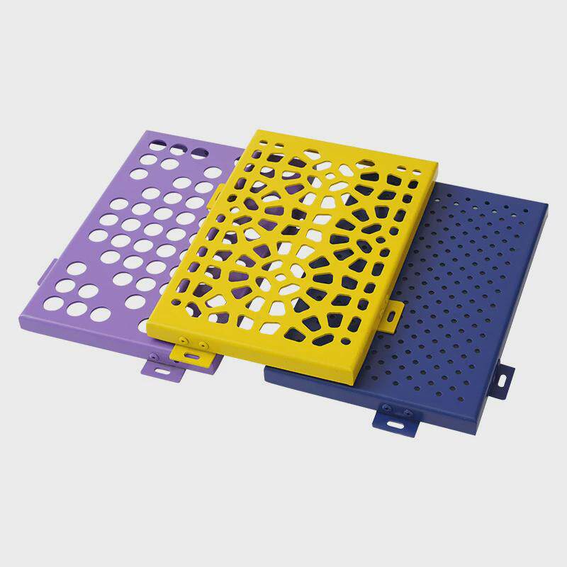 幕墙穿孔氟碳仿木纹铝单板门头装饰外墙弧形造型冲孔铝单板定制