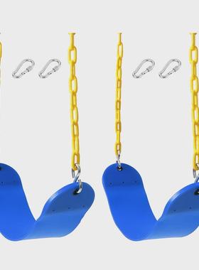 儿童秋千EVA蓝色双包秋千组合户外儿童娱乐秋千