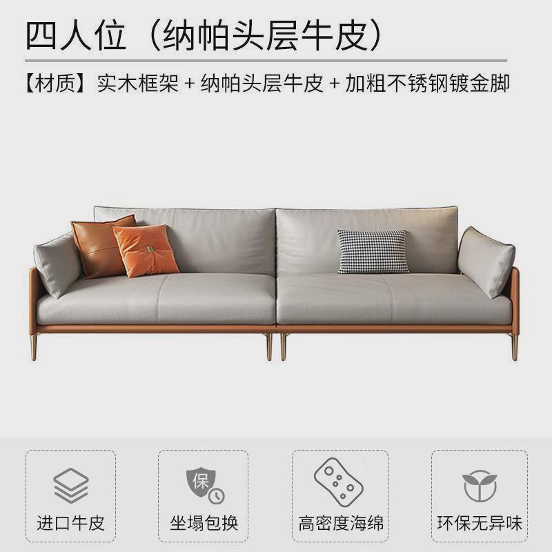 办公沙发商务会客接待办公室西皮沙发三人位现代茶几懒人沙发组合