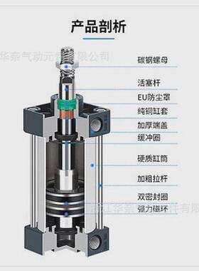 型供应亚德客厂家sc标准气缸sc63x250x300x350x400x450x500