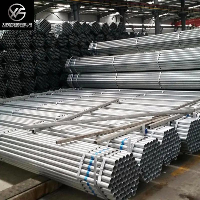 厂家批发温室大棚管薄壁铁管镀锌穿线管脚手架钢管焊管空心圆管