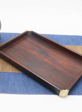 都承红木文盘盘托盘紫光檀茶盘红酸枝托盘茶盘文盘木托盘木茶盘