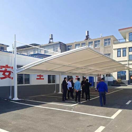 热销小区停车场充高承重停车棚构抗冲体育馆学校户外拉杆硬边结构