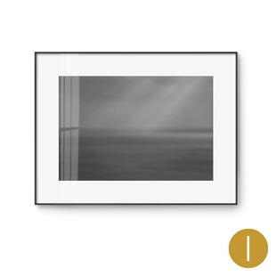 杉本博司大师现代简约摄影样板房民宿背景墙壁画黑白装饰画海景画