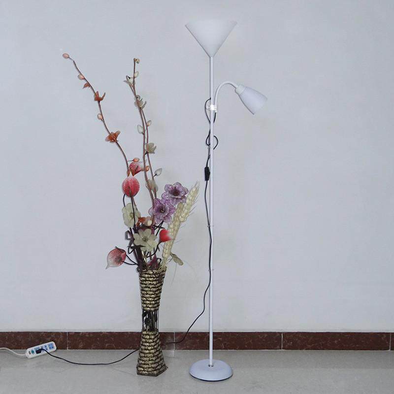 双头LED护眼落地灯客厅卧室床头立式台灯子母灯现代创意工作地灯