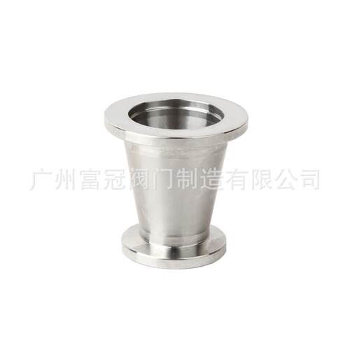 304不锈钢真空三通内外镜面抛光真空三通KF16卡箍式快装三通
