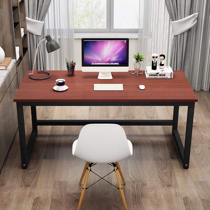 热销简约现代家用木办公桌职员电脑桌批发钢卧室简易书房写字桌组