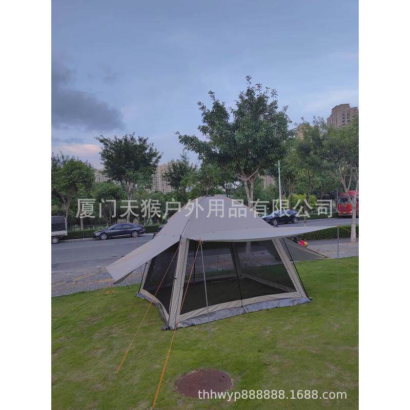 天猴户外用品蚊帐防蚊帐篷凉棚家用遮阳布通风二合一沙滩双层防雨