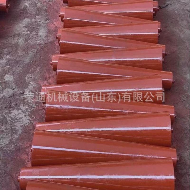 工程平行支架皮多带型功能纠正器耐磨减震聚氨酯包胶式缓冲托辊