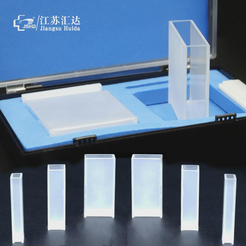 汇达玻璃比色皿玻璃/石英耐腐蚀两通光比色皿751/722分光光度计