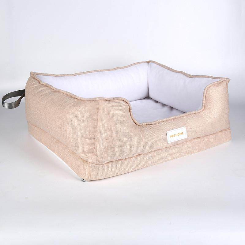 四季通用狗窝可拆洗记忆海棉耐咬不粘毛窝垫弹复合亚麻高宠物床垫,宠物/宠物食品及用品,狗窝/屋/帐篷/沙发,淘宝优惠券,粉丝福利购,淘宝优惠卷