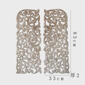 饰挂件民宿酒店壁挂背景 墙上装 美式 复古木质铁艺雕花客厅壁饰软装