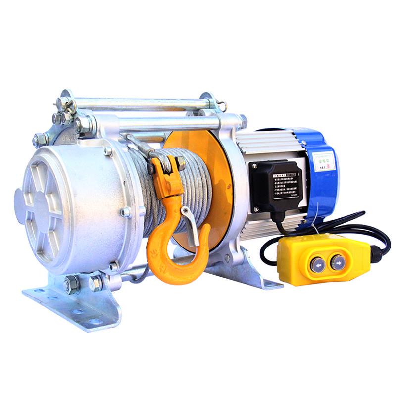 厂家供应壳微型电动葫芦家用铝钢丝绳提升机多功能电动卷扬机