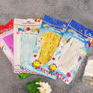 爆款！雨丝帘背景墙生日气球彩条雨帘雨丝彩带装饰客厅布置背景流