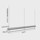 服装 吊杆货架悬挂吊架橱窗吊顶挂衣架 店展示架不锈钢银色陈列服装