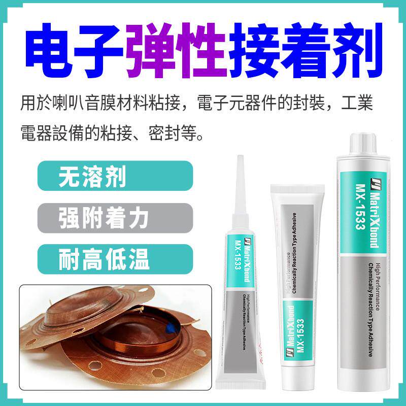 电子机械结构固定填缝胶水橡胶木材塑料金属胶粘剂喇叭音膜密封胶