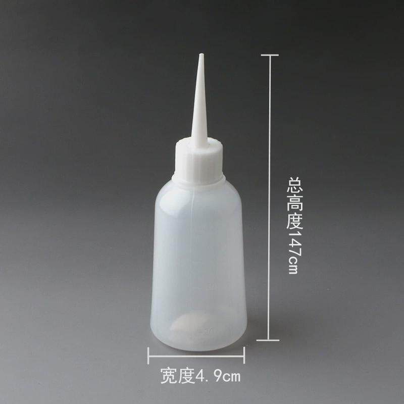带刻度塑料胶壶工业用点胶瓶100ML尖嘴瓶松香加厚胶水滴胶小油壶