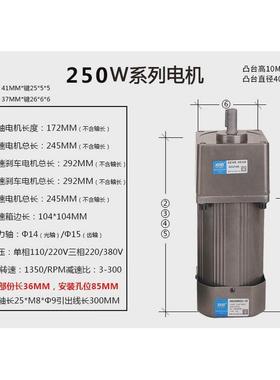 力矩电机3w6w10w20w30w60w90w125w150w200w交流齿轮减速调速电机