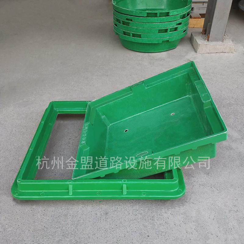 厂家供应700树脂井盖复合树脂草盆井下沉式PE绿化带草坪圆形井盖