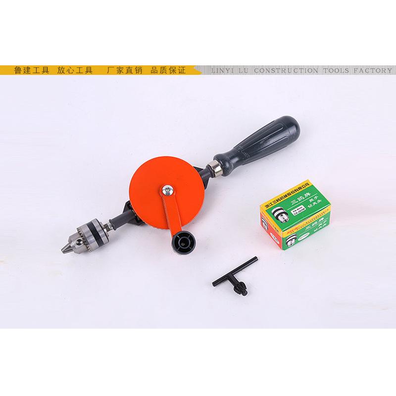 大号手摇钻3/8木工手动模型打孔钻微型钻木工钻工具