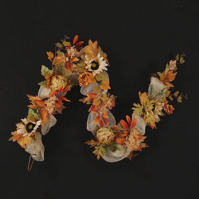 鸿禹悬挂万圣节向日葵装饰仿真感恩节圣诞藤蔓秋色枫叶藤条,鲜花速递/花卉仿真/绿植园艺,仿真绿植,淘宝优惠券,粉丝福利购,淘宝优惠卷