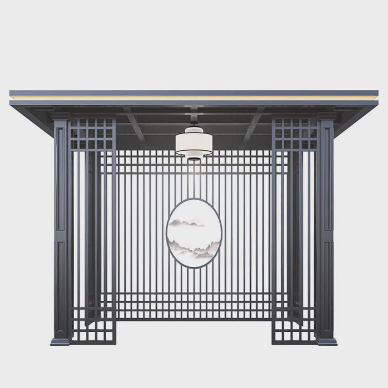 实力厂家直供金属不锈钢廊架雕塑户外异形钢结构凉亭园林景观长廊