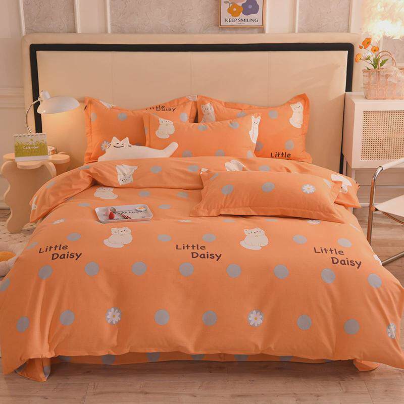 纯棉磨毛四件套100全棉款床单被套网红4件套床笠高档被罩床上用品