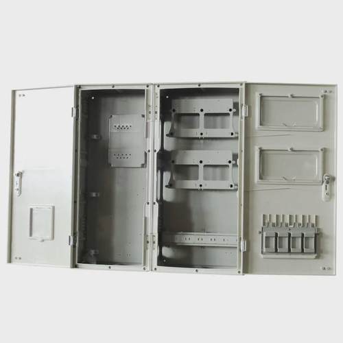 国网单相4户非金属PC+ABS玻璃钢SMC电表箱家用户外防水计量电表箱