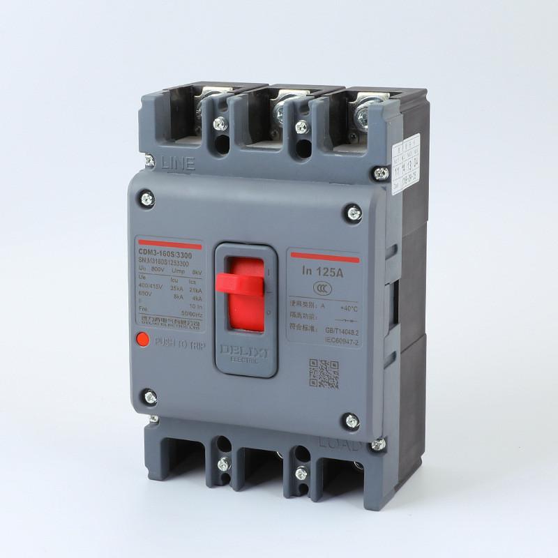 塑壳断路器CDM3-160S/3300100A160A三相四线3P空气开关4P替M1