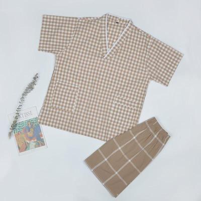 汗蒸服女款纯棉韩版情侣套装亲子家居服按摩服桑拿洗浴浴服足新款