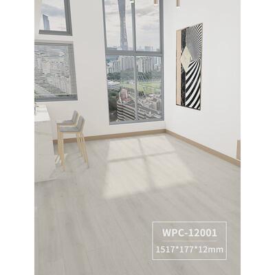 12mm零醛添加wpc静音防水耐磨pvc石晶石塑地板锁扣地暖出口品质