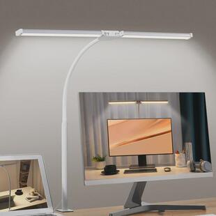 led台灯桌面护眼台灯公鹅颈双头夹子台灯学习阅读学生专用办