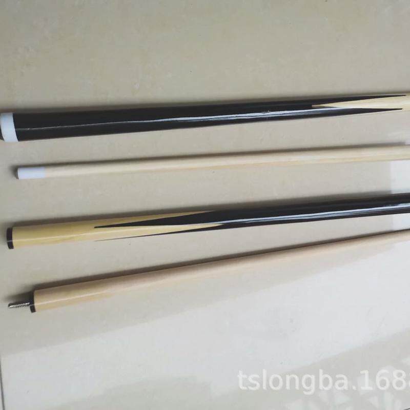 儿童台球杆白木双节1/2黑八1.45米桌球杆子台球配件台球用品图片