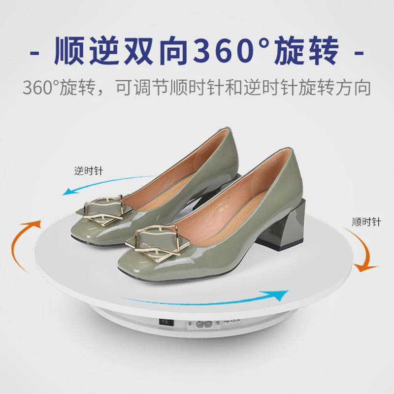 旋转托盘电动转盘展示台模型自动拍照台摄影小珠宝直播调速拍摄架