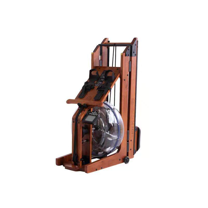 划船机折叠家用商用智能木质划船器直杠可折叠有氧运动健身器材