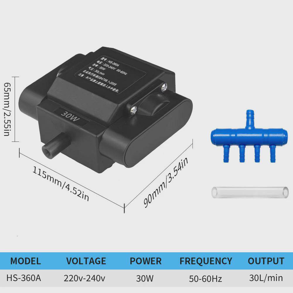 电磁式配套气泵增氧泵鱼缸增氧池空水族养殖爆氧大功率气泵气霸