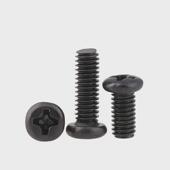 加硬螺丝pm发黑十字圆头机牙螺丝盘头机丝碳钢螺钉m1.4 m2.5