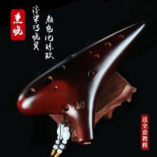 正品 陶笛12孔学者入门初中音AC调十二专业情学生陶乐器6陈令埙笛