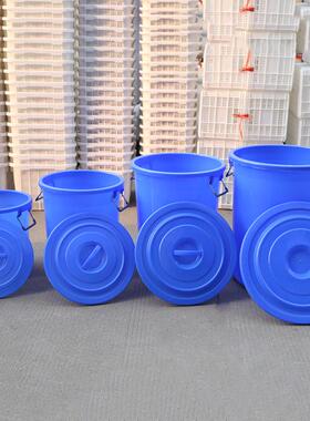 厂家供应大韩塑业pp规格100l加厚塑料米桶多化工桶圆桶储水桶