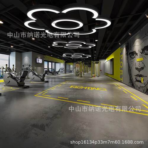 办公室半圆形个性s造型波浪创意超市商场通过道走廊健身房网咖灯