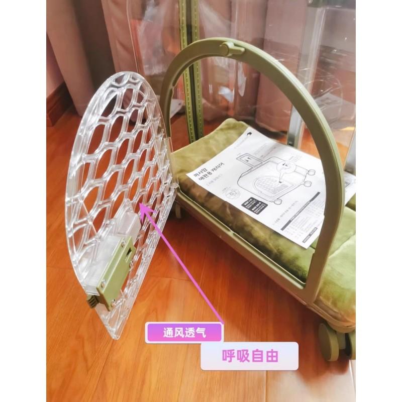 宠物拉杆箱猫包狗外出旅行箱便携透明猫咪行李箱手提出行携带箱